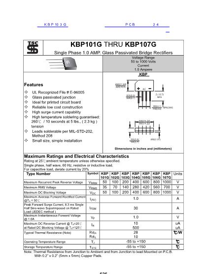 KBP103G数据手册封面
