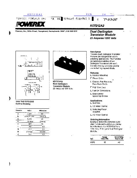 KD7212A2數(shù)據(jù)手冊(cè)封面
