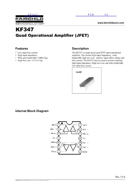 KF347数据手册封面
