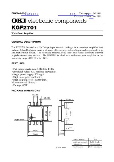 KGF2701数据手册封面