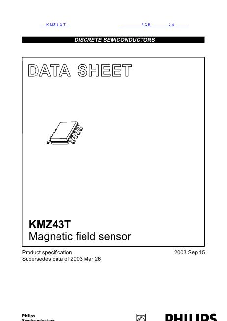 KMZ43T数据手册封面