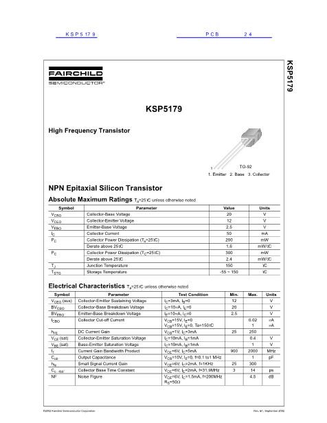 KSP5179數(shù)據(jù)手冊(cè)封面