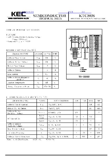 KTC2028數(shù)據(jù)手冊(cè)封面