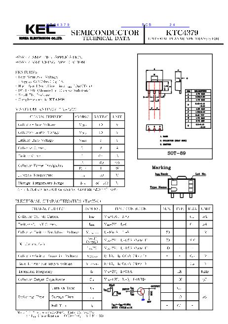 KTC4379數(shù)據(jù)手冊(cè)封面