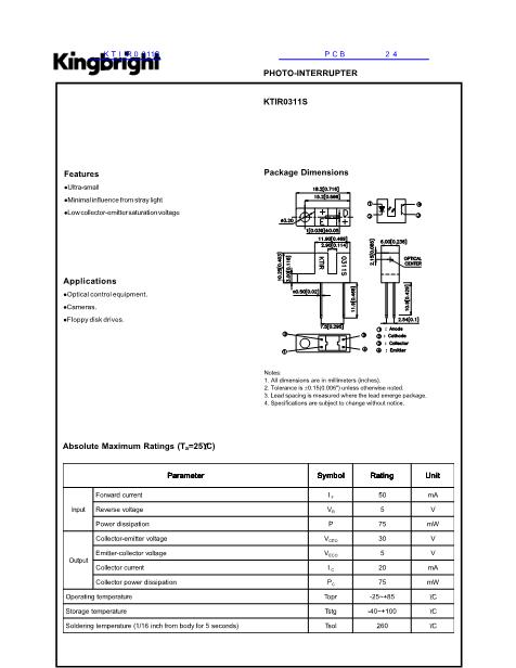 KTIR0311S數(shù)據(jù)手冊(cè)封面