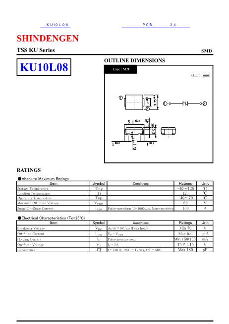 KU10L08数据手册封面