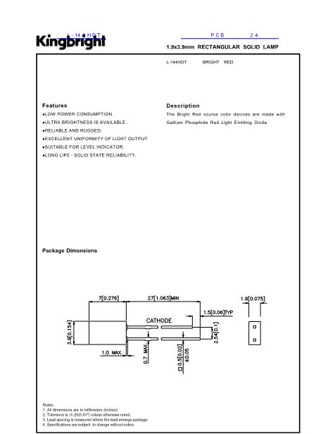 L-144HDT數(shù)據(jù)手冊封面