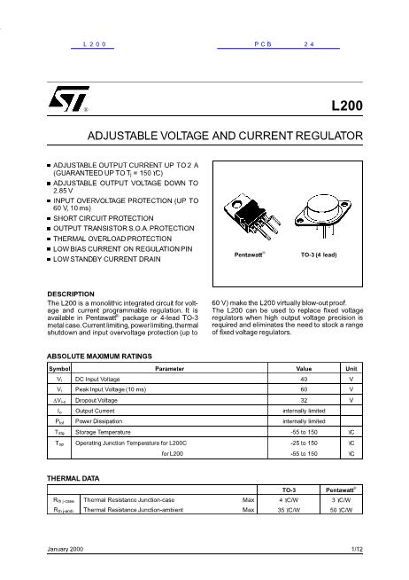 L200數(shù)據手冊封面