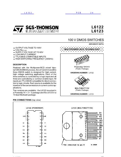 L6122數(shù)據(jù)手冊封面
