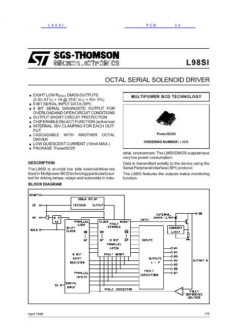 L98SI数据手册封面