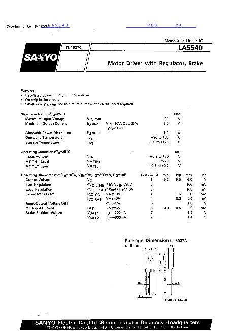 LA5540數(shù)據(jù)手冊(cè)封面
