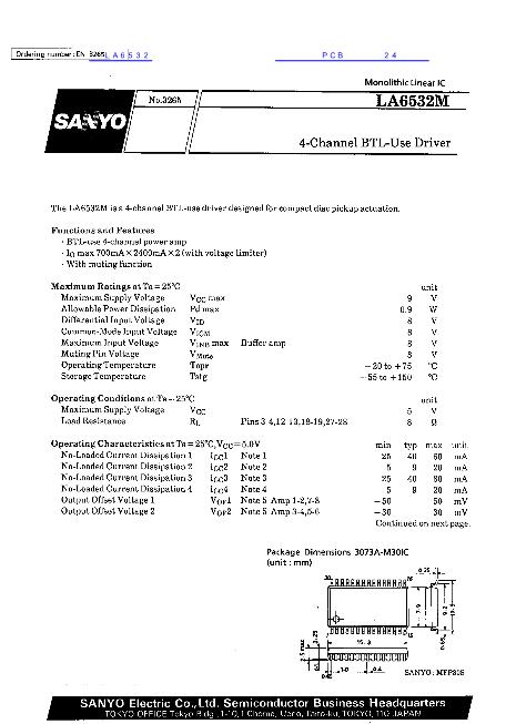 LA6532數(shù)據(jù)手冊(cè)封面
