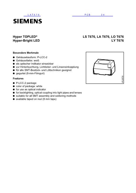 LAT676數(shù)據(jù)手冊(cè)封面