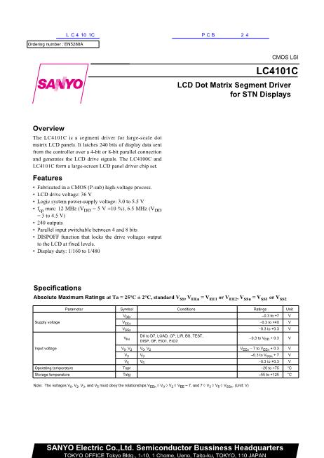 LC4101C數(shù)據(jù)手冊封面