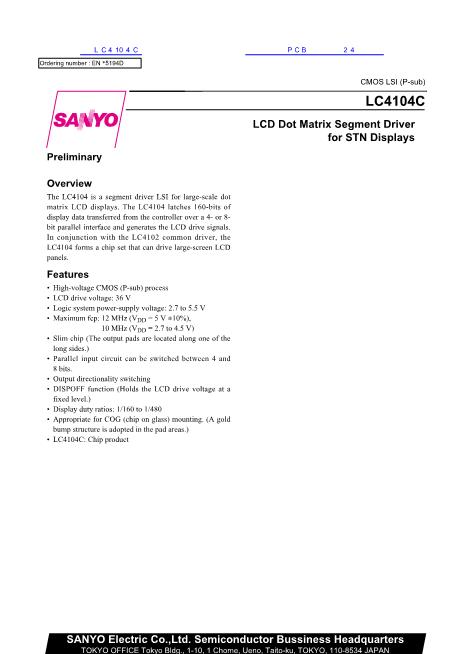 LC4104C數(shù)據(jù)手冊封面