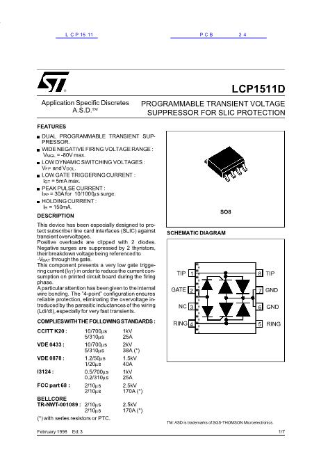 LCP1511数据手册封面