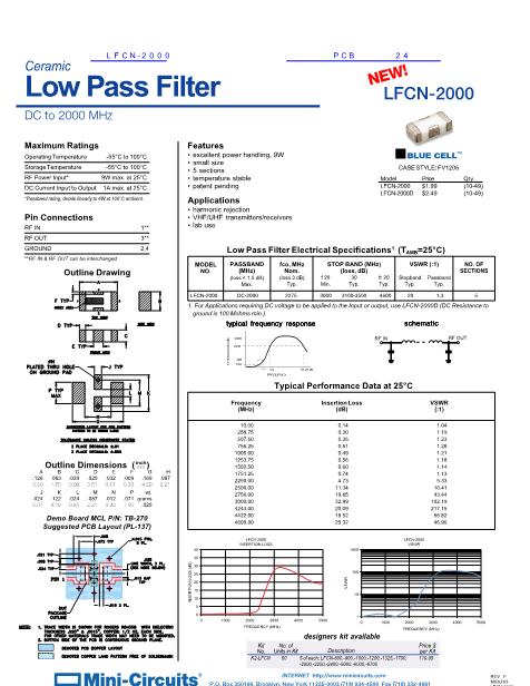 LFCN-2000数据手册封面