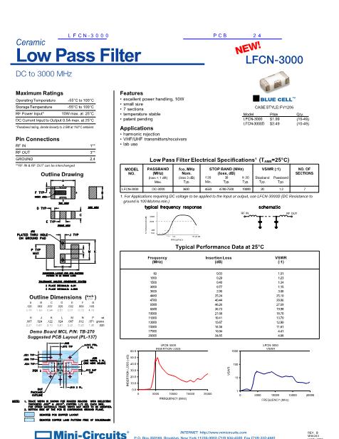 LFCN-3000数据手册封面