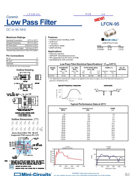 LFCN-95数据手册封面
