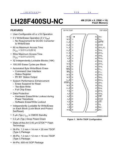 LH28F008SA数据手册封面