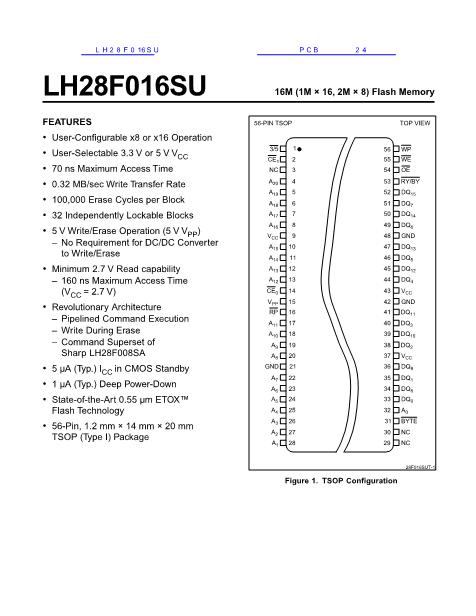 LH28F016SU数据手册封面