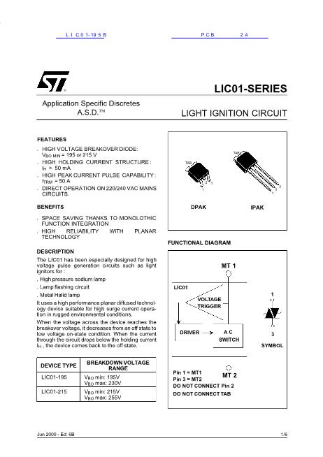 LIC01-195B数据手册封面
