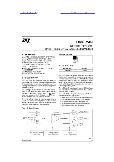LIS3L02AQ數(shù)據(jù)手冊(cè)封面