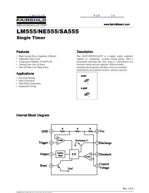 LM555CN数据手册封面