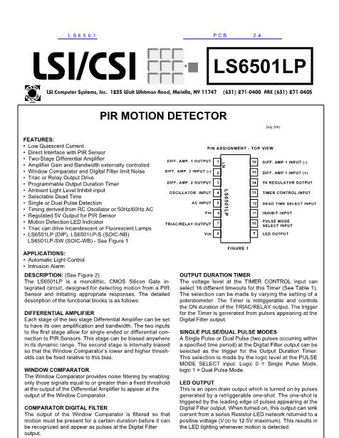 LS6501数据手册封面