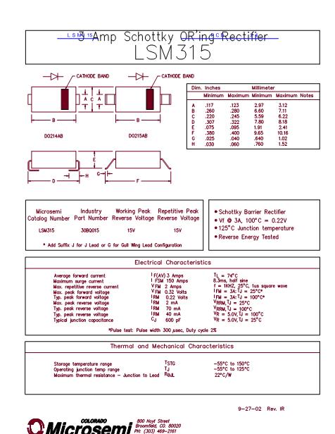 LSM315数据手册封面