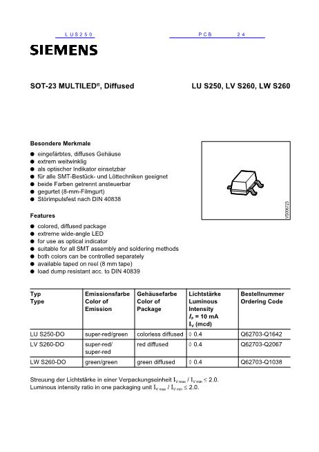 LUS250數(shù)據(jù)手冊封面