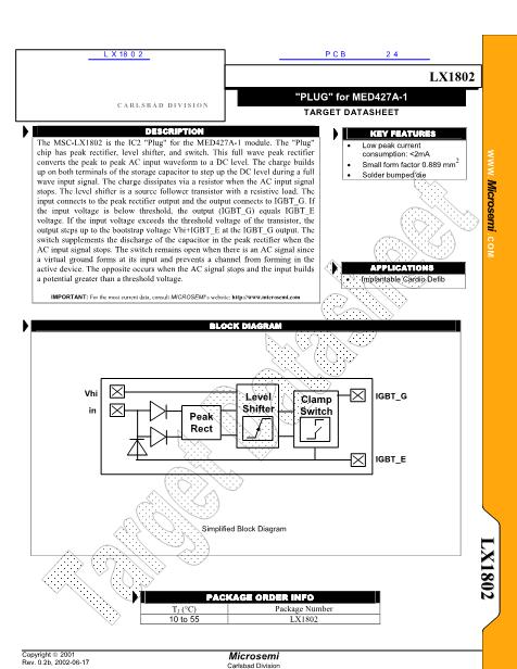 LX1802數(shù)據(jù)手冊封面