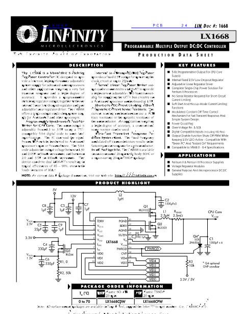 LX1668數(shù)據(jù)手冊封面