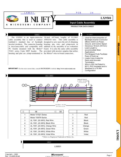 LX9501數(shù)據(jù)手冊(cè)封面