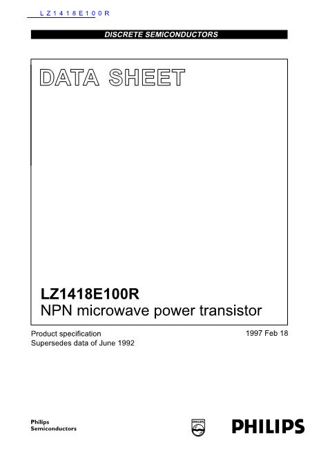 LZ1418E100R數(shù)據(jù)手冊封面