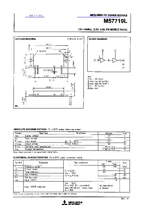 M57719L數(shù)據(jù)手冊封面