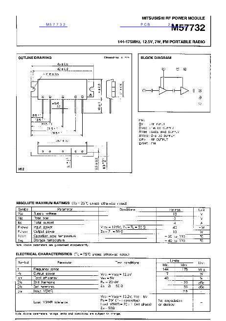M57732數(shù)據(jù)手冊封面
