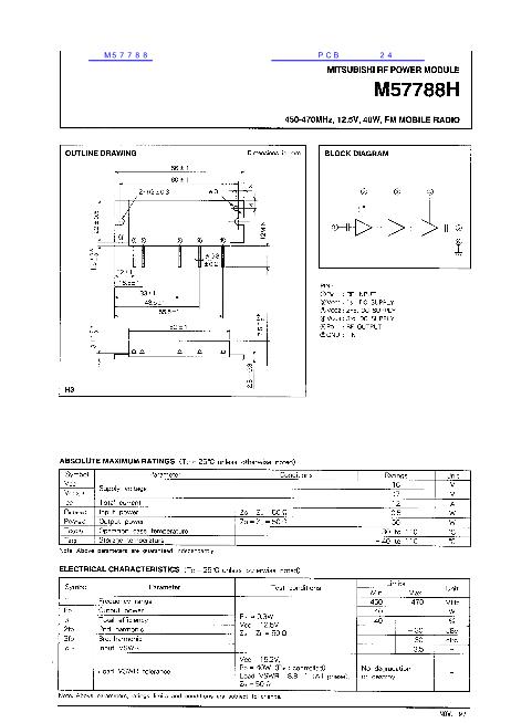 M57788數(shù)據(jù)手冊封面