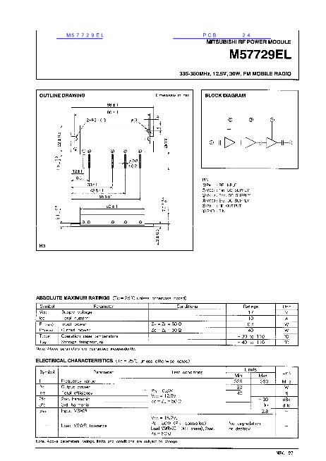 M57729EL數(shù)據(jù)手冊(cè)封面
