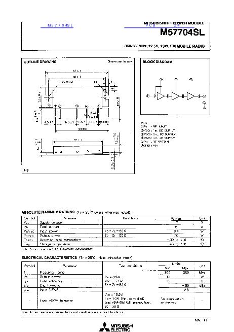 M57704SL數(shù)據(jù)手冊封面
