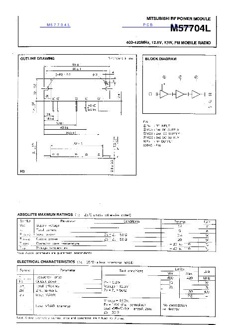 M57704L數(shù)據(jù)手冊封面