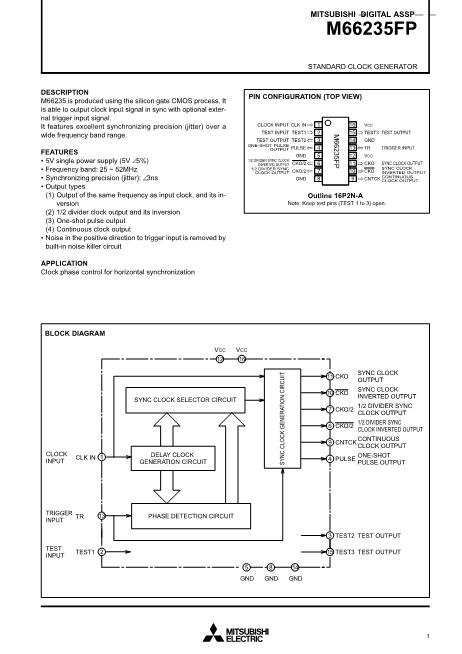 M66235数据手册封面