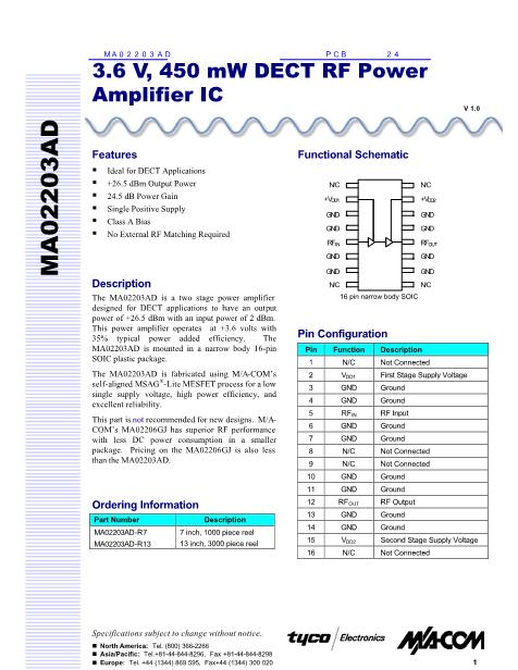 MA02203AD數據手冊封面