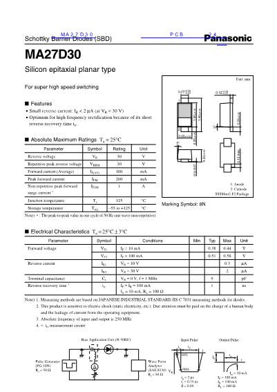 MA27D30數(shù)據(jù)手冊(cè)封面