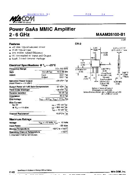 MAAM26100-B1數(shù)據(jù)手冊(cè)封面