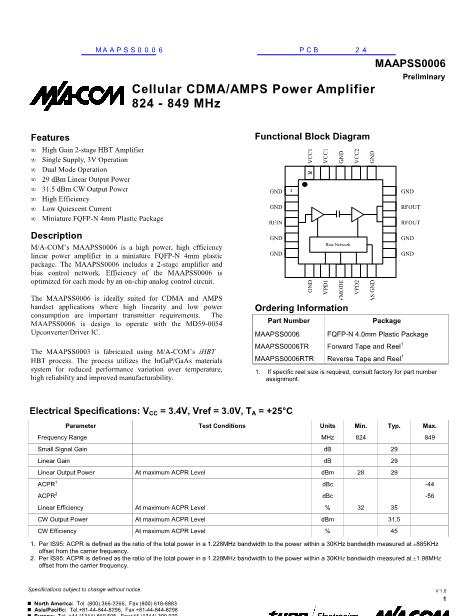 MAAPSS0006數(shù)據(jù)手冊(cè)封面