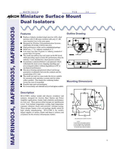 MAFRIN0034數(shù)據(jù)手冊封面