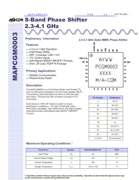 MAPCGM0003數(shù)據(jù)手冊封面
