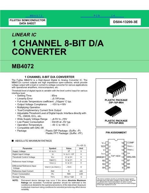 MB4072数据手册封面