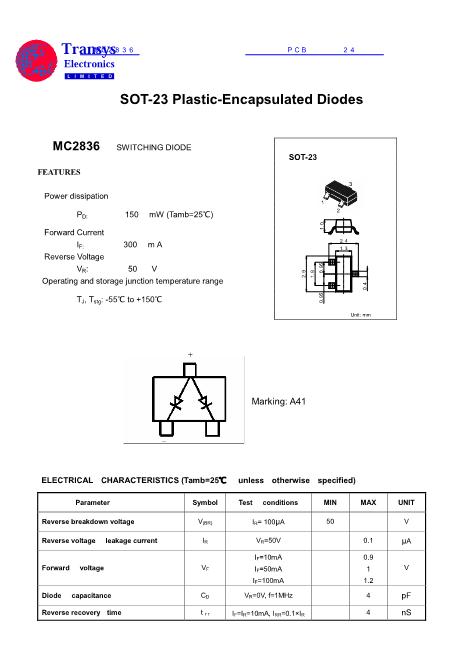 MC2836数据手册封面